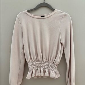 Baby pink Long Sleeve Top